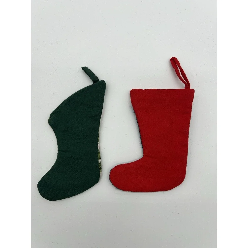 Flatware holder Christmas Poinsettia Stocking Nut Cracker table setting